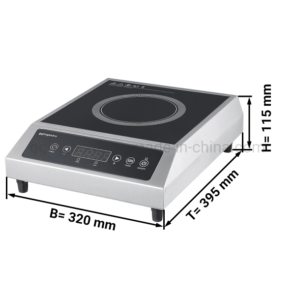 Electric Commercial Kitchen Equipment Stainless Steel Housing Induction Cooker