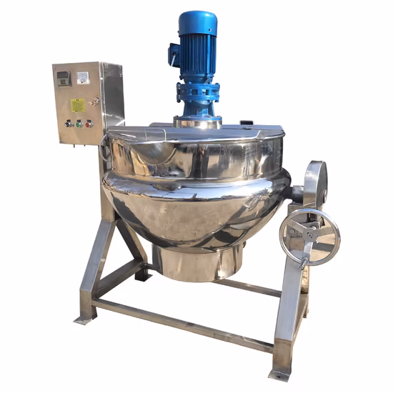 Kippbarer 200-Liter-Manteltopf aus Edelstahl mit elektrischer Heizung