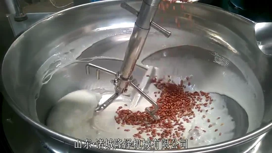 China Big Industrial Commercial Automatischer Multi-Planeten-Kipp-Curry-Chili-Bohnen-Pasten-Misch-Herstellungs-Elektro-Gas-Dampf-Vegan-Füllungs-Koch-Wok