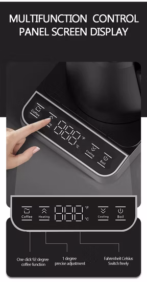 Heißer Verkauf 360 Grad Rotation Basis 1,8 L Kapazität 1500 W Wasser Wasserkocher Elektrische Glas Kaffeekanne