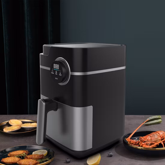 2023 Heißverkaufte elektrische Fritteuse mit großem Fassungsvermögen von 3,5 l, Braten, Schmoren, multifunktionale elektrische Fritteuse